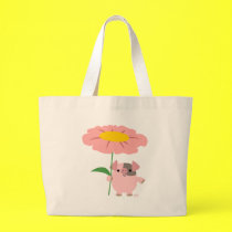 Little pig's greetings bag (pink)
