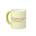 Little pink beastie goes for a run mugs