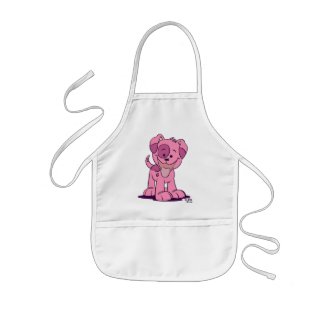Little pink puppy Cooking Apron apron