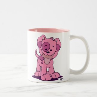Little pink puppy mug mug