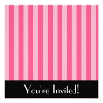 Little Pink Stripes Invitation invitations