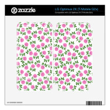 Little Pink Tea Roses LG Optimus 2x Skin