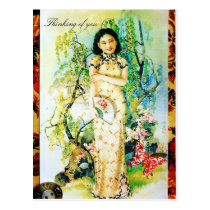 Little Pixy Boots - Thinking of You Postcard postcards