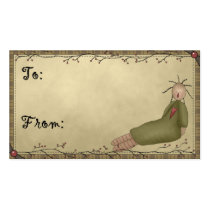 Little Prim Doll Design 2 Holiday Gift Tags business cards by mrssocolov2 Little Prim Doll Design 2 Holiday Gift Tags business cards