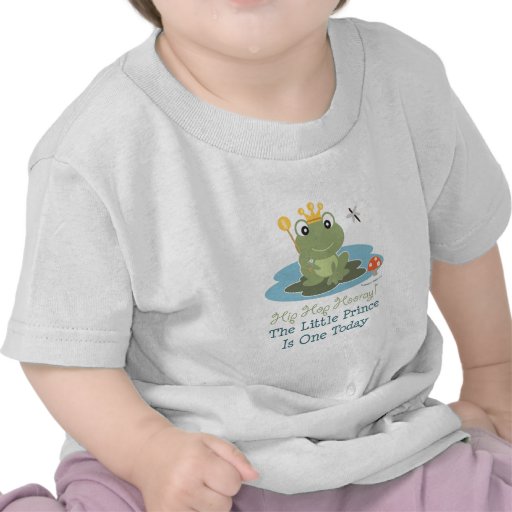Little Prince Frog 1st Birthday Boy T shirt
