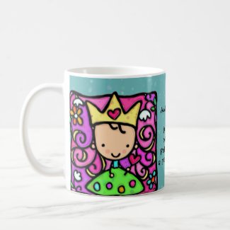 Little princess Custom text Whimsical cup