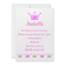 little princess invitation