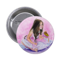 Little Princess Kissing Frog Button buttons
