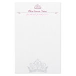 Little Princess Personalised Note-paper Stationery Design