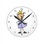 Little Princess With Crown Clock