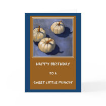 LITTLE PUMPKIN BIRTHDAY CARD by joyart LITTLE PUMPKIN BIRTHDAY CARD
