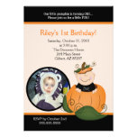 Little Pumpkin Halloween 5x7 Photo Birthday Invites