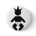 little punk baby button