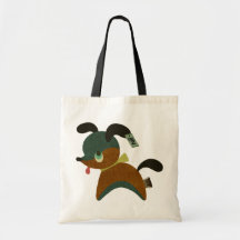 Little puppy canvas bag