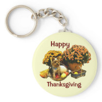 Little Pup's Thanksgiving Key Chains