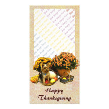 Little Pup's Thanksgiving photo card