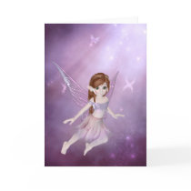 Little Purple Fairy 1 - Fantasy Greeting Card
