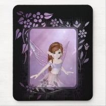Little Purple Fairy Design 2 - Fantasy Mousepad by mrssocolov4 Little Purple Fairy Design 2 - Fantasy Mousepad