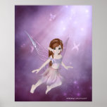 Little Purple Fairy Design - Fantasy Print