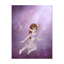 Little Purple Fairy - Fantasy Postcard