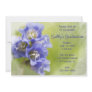 LIttle Purple Flowers Graduation Party Invitations