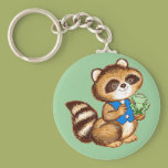 Little Raccoon and Frog Key Chain