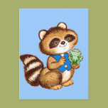 Little Raccoon and Frog Postcards