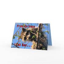 Little Racoon Any Occassion card-customize