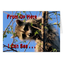 Little Racoon Any Occassion card-customize
