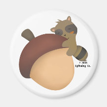 Little Racoon Fridge Magnets