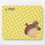 Little Racoon Yellow Mousepad