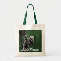 Little rascals coati - lemur canvas bag