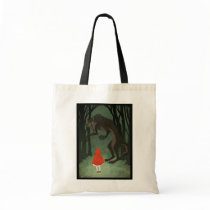Little Red and the Wolf Canvas Bags