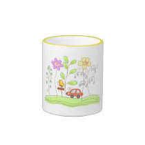 Little red car mug mugs