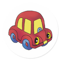 Little red car stickers by jsoh Little red car stickers