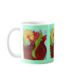 little red crows in paradise mugs
