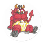 little red demon stickers