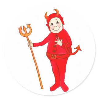 Little Red Devil Stickers sticker