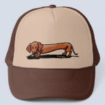 Little Red Doxie Cap Mesh Hat