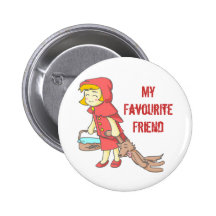 Little Red & Friend Pin