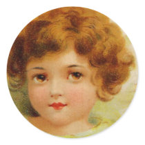 Little Red-Headed Angel stickers by dchaddad Little Red-Headed Angel stickers