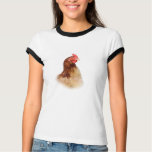 Little Red Hen Ladies Ringer T-Shirt