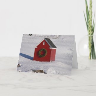 Little Red House Card