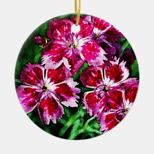 little red pink and white flowers christmas tree ornament little red pink and white flowers christmas tree ornament