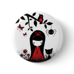 Little Red Ribbon Head Buttons