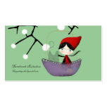Little Red Ridding Hood snow business card