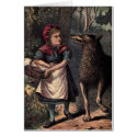 Little Red Riding Hood and Wolf cards by victorianmemories Little Red Riding Hood and Wolf cards
