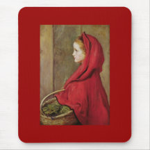 Little Red Riding Hood by John Everett Millais Mousepads