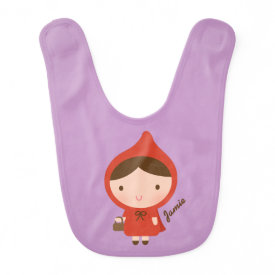 Little Red Riding Hood Fairytale Baby Girl Bibs