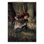 Little Red Riding Hood Picking Flowers cards